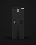 ManeY2K Cargo Pants — black ripstop, lion patch on cargo pocket